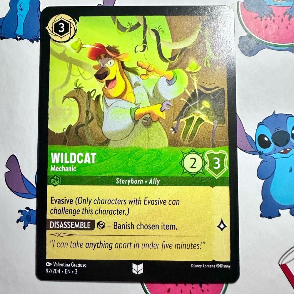 wildcat 92/204 [talespin] - uncommon — disney lorcana: into the inklands
